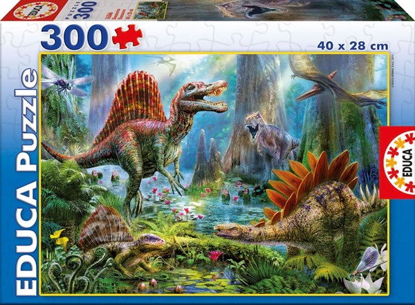 Educa (16366) - Jan Patrik Krasny: "Dinosaurier" - 300 Teile Puzzle