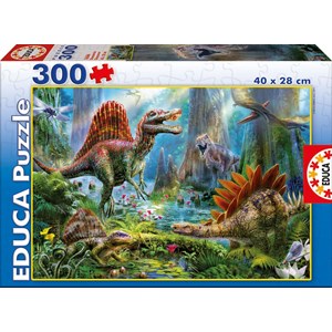 Educa (16366) - Jan Patrik Krasny: "Dinosaurier" - 300 Teile Puzzle