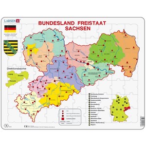 Larsen (K34) - "Bundesland Freistaat Sachsen" - 70 Teile Puzzle