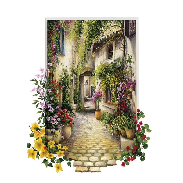 Educa (16652) - "In the Small Flower Village" - 1000 Teile Puzzle