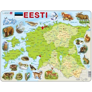 Larsen (K66) - "Karte von Estland" - 55 Teile Puzzle