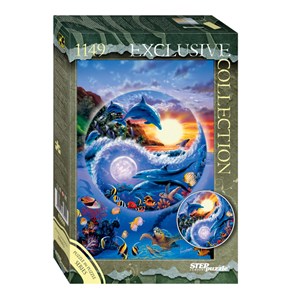 Step Puzzle (83509) - "Yin Yang Delfine" - 1149 Teile Puzzle