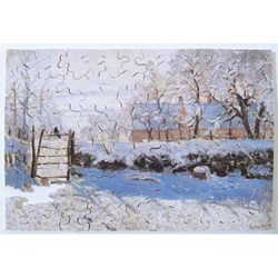 Puzzle Michele Wilson (C803-80) - Claude Monet: "Die Elster" - 80 Teile Puzzle