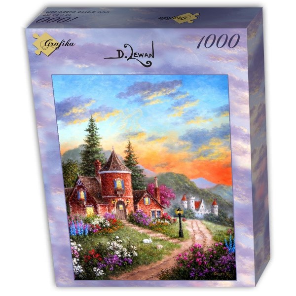 Grafika (T-00518) - Dennis Lewan: "Castle Ridge Manor" - 1000 Teile Puzzle