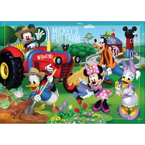 Clementoni (27859) - "Mickeys Bauernhof" - 104 Teile Puzzle