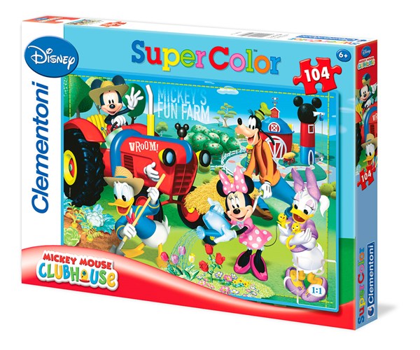 Clementoni (27859) - "Mickeys Bauernhof" - 104 Teile Puzzle