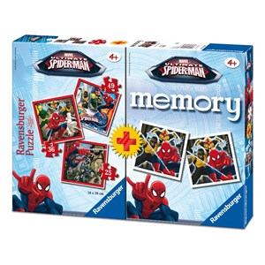 Ravensburger (07359) - "Spiderman + Memory" - 25 36 49 Teile Puzzle