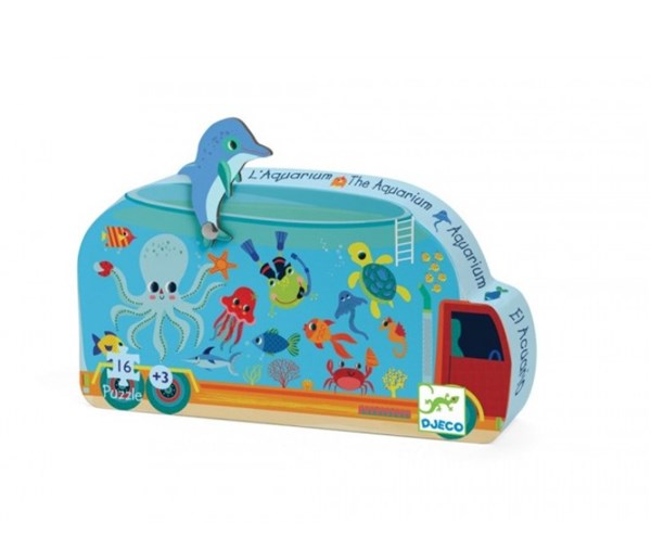 Djeco (07266) - "Das Aquarium" - 16 Teile Puzzle
