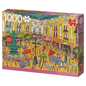 Jumbo (18561) - "Plaça Reial, Barcelona" - 1000 Teile Puzzle