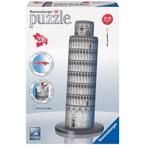 Ravensburger (12557) - "Schiefer Turm von Pisa" - 216 Teile Puzzle