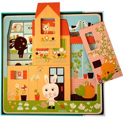 Djeco (01480) - "Rabbit Cottage" - 3 4 Teile Puzzle