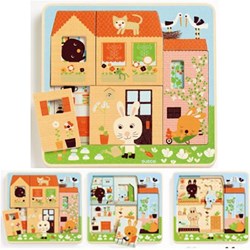 Djeco (01480) - "Rabbit Cottage" - 3 4 Teile Puzzle