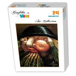 Grafika Kids (00215) - Giuseppe Arcimboldo: "Der Gemüsegärtner" - 24 Teile Puzzle