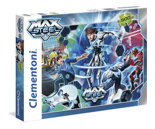 Clementoni (30452) - "Go Turbo Flight Max Steel" - 500 Teile Puzzle