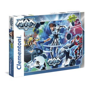 Clementoni (30452) - "Go Turbo Flight Max Steel" - 500 Teile Puzzle