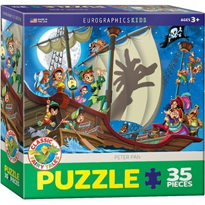 Eurographics (6035-0877) - "Peter Pan" - 35 Teile Puzzle