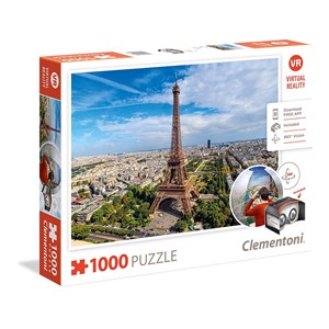 Clementoni (39402) - "Blick auf Paris" - 1000 Teile Puzzle