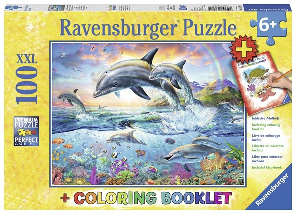 Ravensburger (13697) - "Bunte Unterwasserwelt" - 100 Teile Puzzle