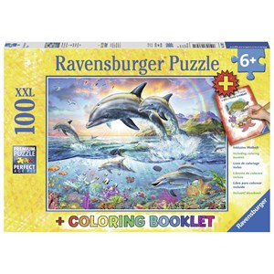 Ravensburger (13697) - "Bunte Unterwasserwelt" - 100 Teile Puzzle