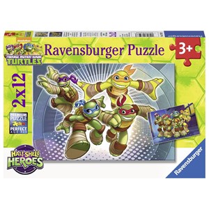 Ravensburger (07597) - "Ninja Turtles" - 12 Teile Puzzle