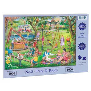 The House of Puzzles (3503) - "Find the Differences No.8, Park & Rides" - 1000 Teile Puzzle