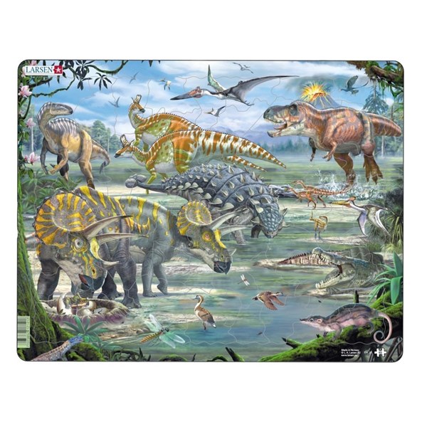 Larsen (FH31) - "Dinosaurier" - 65 Teile Puzzle