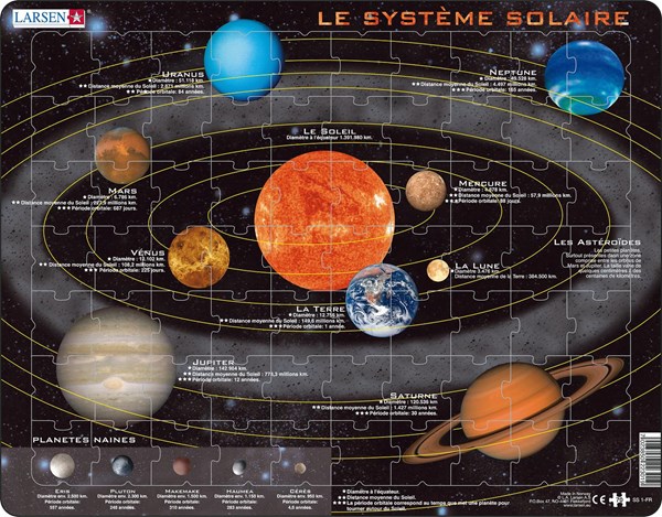 Larsen (SS1-FR) - "Sistema Solare (auf Italienisch)" - 70 Teile Puzzle