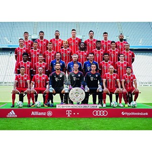 Ravensburger (19758) - "FC Bayern München Saison 2017/2018" - 1000 Teile Puzzle