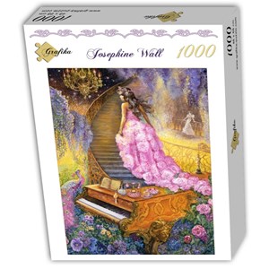 Grafika (T-00054) - Josephine Wall: "Melody in Pink" - 1000 Teile Puzzle