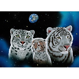 Grafika (T-00419) - Schim Schimmel, William Schimmel: "Gentle Family" - 1000 Teile Puzzle