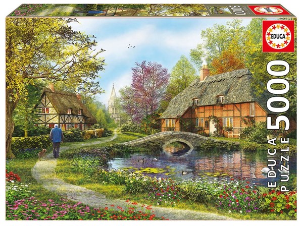 Educa (16356) - Dominic Davison: "Meadow Cottages" - 5000 Teile Puzzle
