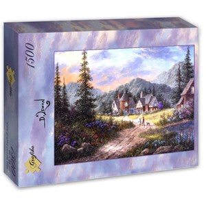 Grafika (T-00499) - Dennis Lewan: "Hills Of Bavaria" - 1500 Teile Puzzle
