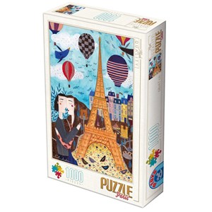 D-Toys (73730) - Kurti Andrea: "Paris" - 1000 Teile Puzzle