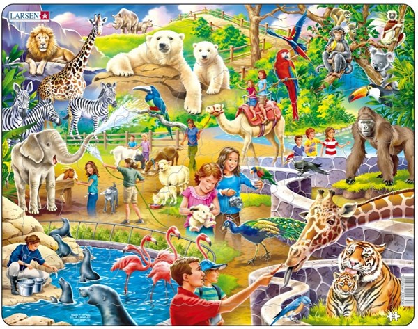 Larsen (US30) - "Im Zoo" - 48 Teile Puzzle