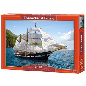 Castorland (B-51496) - "Segelschiff im Mittelmeer" - 500 Teile Puzzle