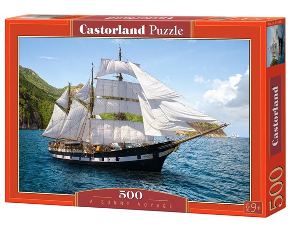 Castorland (B-51496) - "Segelschiff im Mittelmeer" - 500 Teile Puzzle