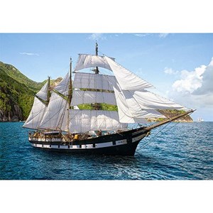 Castorland (B-51496) - "Segelschiff im Mittelmeer" - 500 Teile Puzzle