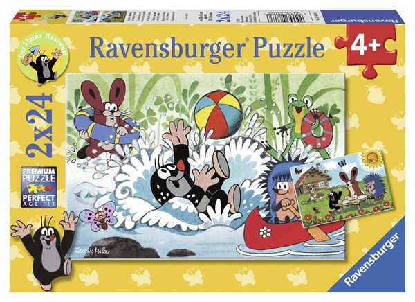 Ravensburger (08863) - "Urlaub mit Maulwurf" - 24 Teile Puzzle