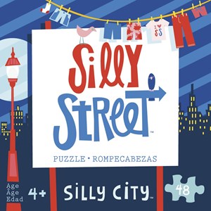 Buffalo Games (39602) - "Silly City (Silly Street)" - 48 Teile Puzzle