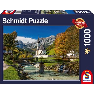 Schmidt Spiele (58225) - "Reiteralpe, Ramsau" - 1000 Teile Puzzle