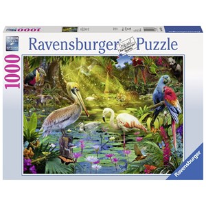 Ravensburger (19673) - "Vogelparadies" - 1000 Teile Puzzle