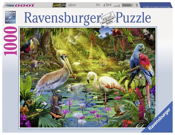 Ravensburger (19673) - "Vogelparadies" - 1000 Teile Puzzle