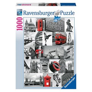Ravensburger (19144) - "Londoner Sehenswürdigkeiten" - 1000 Teile Puzzle