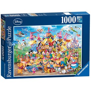 Ravensburger (19383) - "Disney Karneval Multicha" - 1000 Teile Puzzle