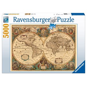 Ravensburger (17411) - "Historische Weltkarte" - 5000 Teile Puzzle