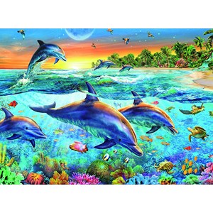 Ravensburger (14210) - "Bucht der Delfine" - 500 Teile Puzzle