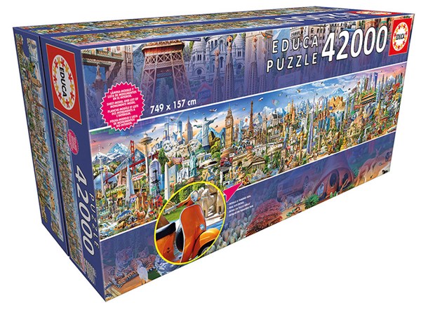 Educa (17570) - "Die Weltreise" - 42000 Teile Puzzle