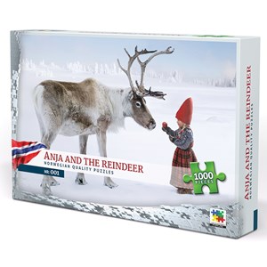 Vennerod forlag (001) - Per Breiehagen: "Anja and the Reindeer" - 1000 Teile Puzzle