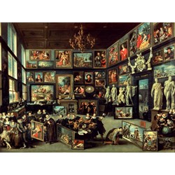 PuzzelMan (05063) - Willem van Haecht: "Die Gemäldegalerie" - 1000 Teile Puzzle