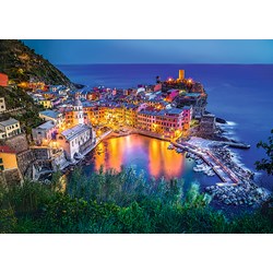 Trefl (27086) - "Vernazza bei Abenddämmerung" - 2000 Teile Puzzle
